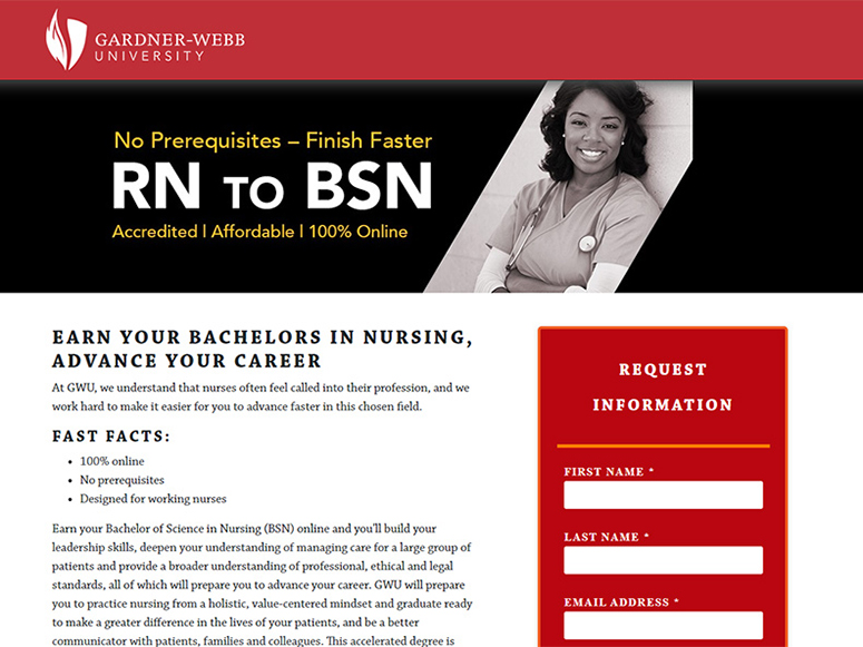 Program Landing Pages